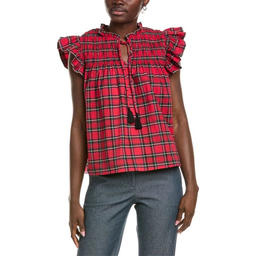 Sail To Sable Pintuck Flutter Top - image 1